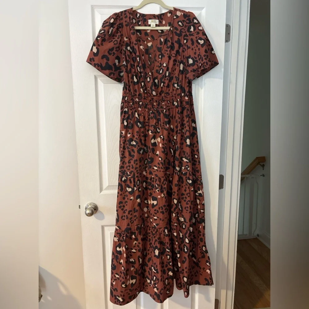 Maeve/Anthropologie Leopard Print Somerset Maxi Dress - Picture 3 of 3